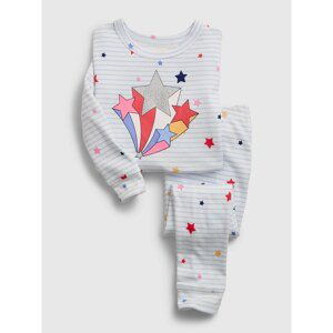 GAP Dětské pyžamo 100% organic cotton star graphic pj set