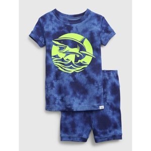 GAP Children's Pyjamas Organic Cotton Glow-In-the-Dark Shark Graphic Pj Se - Boys