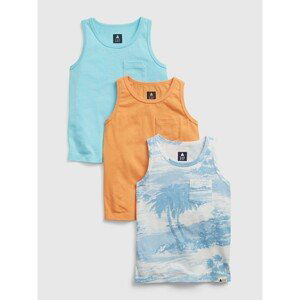 GAP Dětské tílko 100% organic cotton mix and match tank top, 3ks