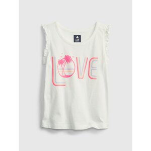 GAP Dětský top 100% organic cotton mix and match graphic tank