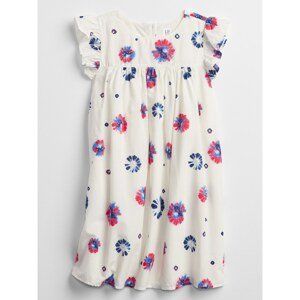 GAP Dětské šaty ruffle sleeve dress