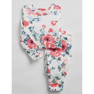 GAP Dětské pyžamo 100% organic cotton floral pj set