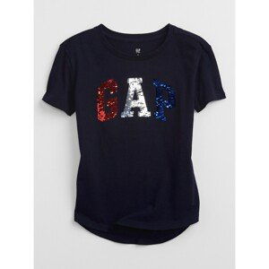 GAP Dětské tričko Logo flippy sequin t-shirt