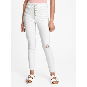 GAP Džíny high rise destructed universal legging jeans with button f