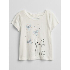 GAP Dětské tričko bow-tie graphic t-shirt