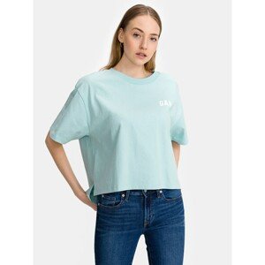 GAP Tričko Logo boxy step hem t-shirt