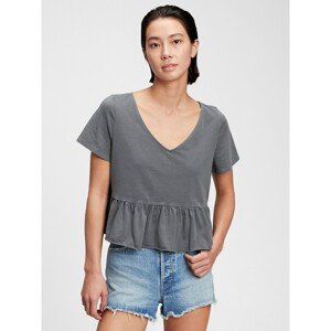 GAP Tričko short sleeve vintage peplum t-shirt