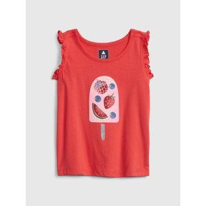 GAP Dětský top 100% organic cotton mix and match graphic tank