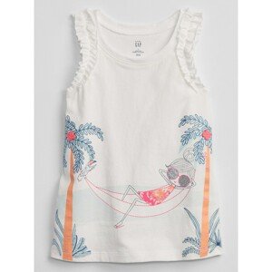 GAP Dětské tílko ruffle graphic tank