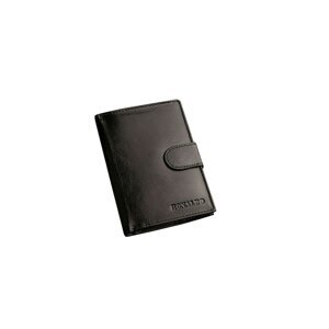 Men´s black leather wallet with zipper