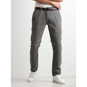Men´s trousers with a delicate gray pattern