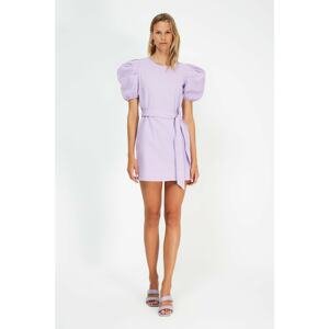 Trendyol Lilac Petite Belted Dress