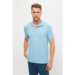Trendyol Light Blue Men Regular Fit Polo Neck T-shirt
