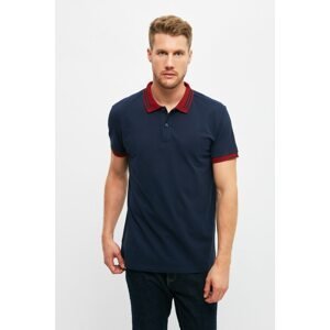 Trendyol Navy Blue Men's Slim Fit Polo Neck T-shirt