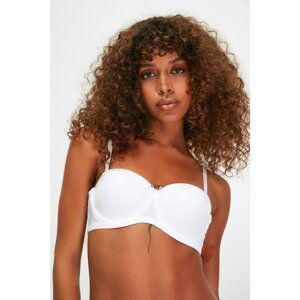 Trendyol White Backless Strapless Bra