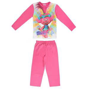 LONG SLEEVE PIJAMA COTTON TROLLS POPPY