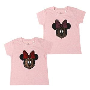 SHORT SLEEVE T-SHIRT PREMIUM SEQUINS SINGLE JERSEY MINNIE