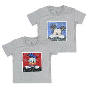 SHORT SLEEVE T-SHIRT PREMIUM SEQUINS SINGLE JERSEY MICKEY