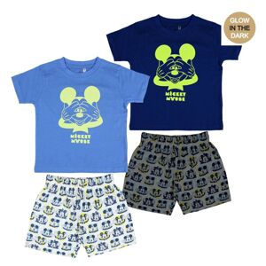 SHORT PAJAMAS GLOW IN THE DARK SINGLE JERSEY MICKEY