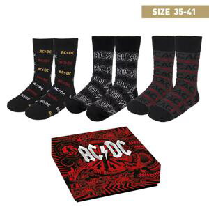 SOCKS PACK 3 PIECES ACDC