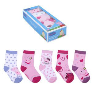 SOCKS PACK 5 PIECES PEPPA PIG