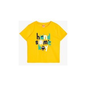 Koton Baby Yellow Printed T-Shirt