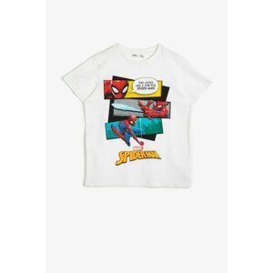 Koton Boys' Cotton Spiderman Licensed Printed T-shirt