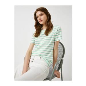Koton Striped T-Shirt Short Sleeve