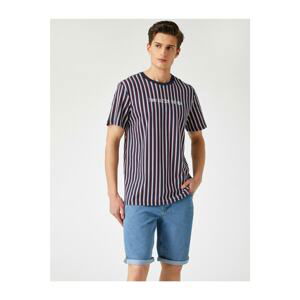 Koton Printed T-Shirt Crew Neck Short Sleeve Cotton