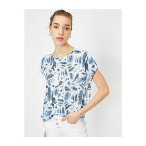 Koton Crew Neck Short Sleeve Patterned T-Shirt