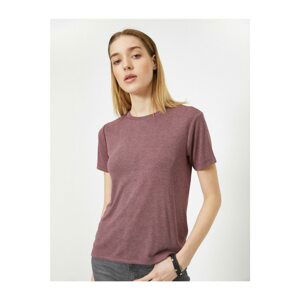 Koton T-Shirt - Burgundy - Regular fit