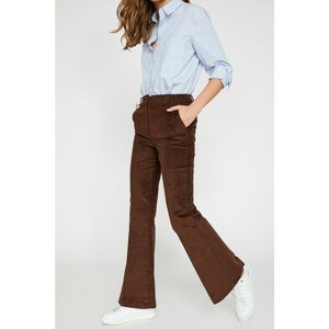 Koton Women's Brown Trousers