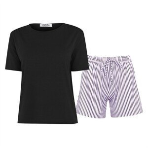 Miso Stripe Lilac Shorts and Tee PJ Set Co Ord
