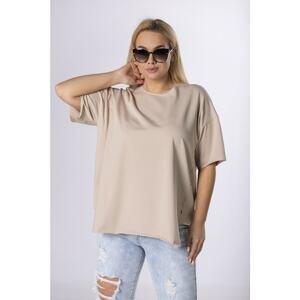 oversized blouse with a raw finish