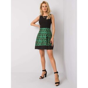 Black and green dress