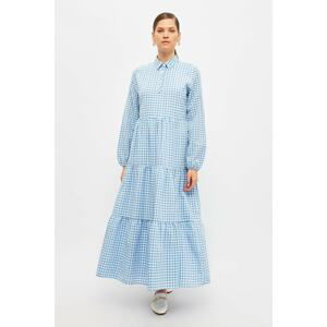 Trendyol Light Blue Shirt Collar Dress