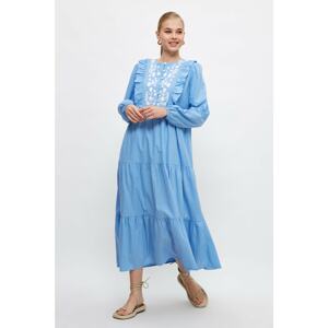 Trendyol Blue Embroidered Dress