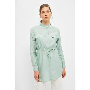 Trendyol Mint Judge Collar Hijab Tunic