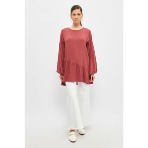 Trendyol Dried Rose Crew Neck Tunic