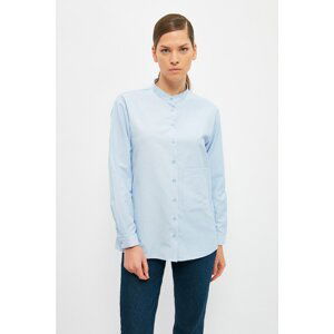 Trendyol Blue High Collar Tunic