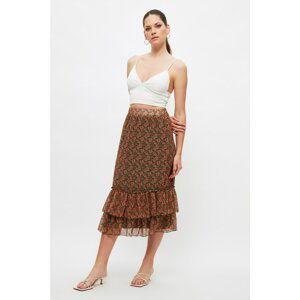 Trendyol Green Ruffle Skirt