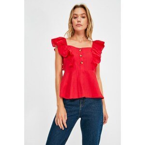 Trendyol Red Button Detailed Blouse