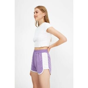 Trendyol Lilac Garni Detailed Knitted Shorts & Bermuda