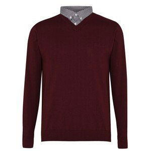 Pierre Cardin Mock V Neck Jumper Mens