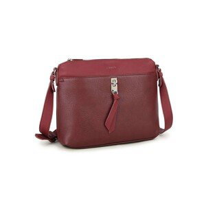 LUIGISANTO Maroon handbag with a long strap