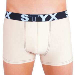 Men's boxers Styx sports rubber beige