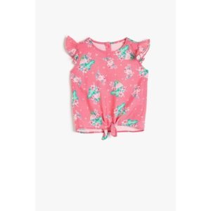 Koton Pink Patterned Blouse for Baby Girl