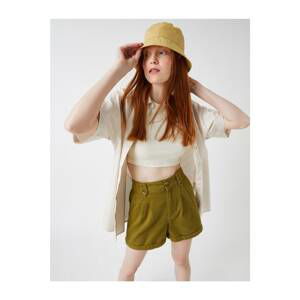 Koton Women's Khaki Shorts & Bermuda