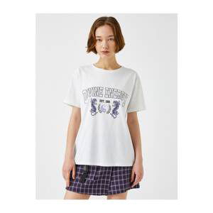 Koton Letter Printed T-Shirt Cotton