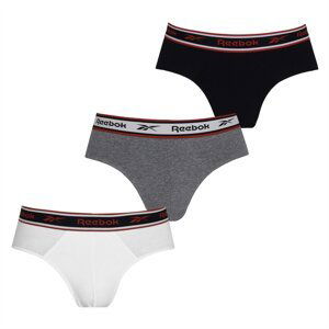 Reebok 3 Pack Cotton Elastane Briefs Mens